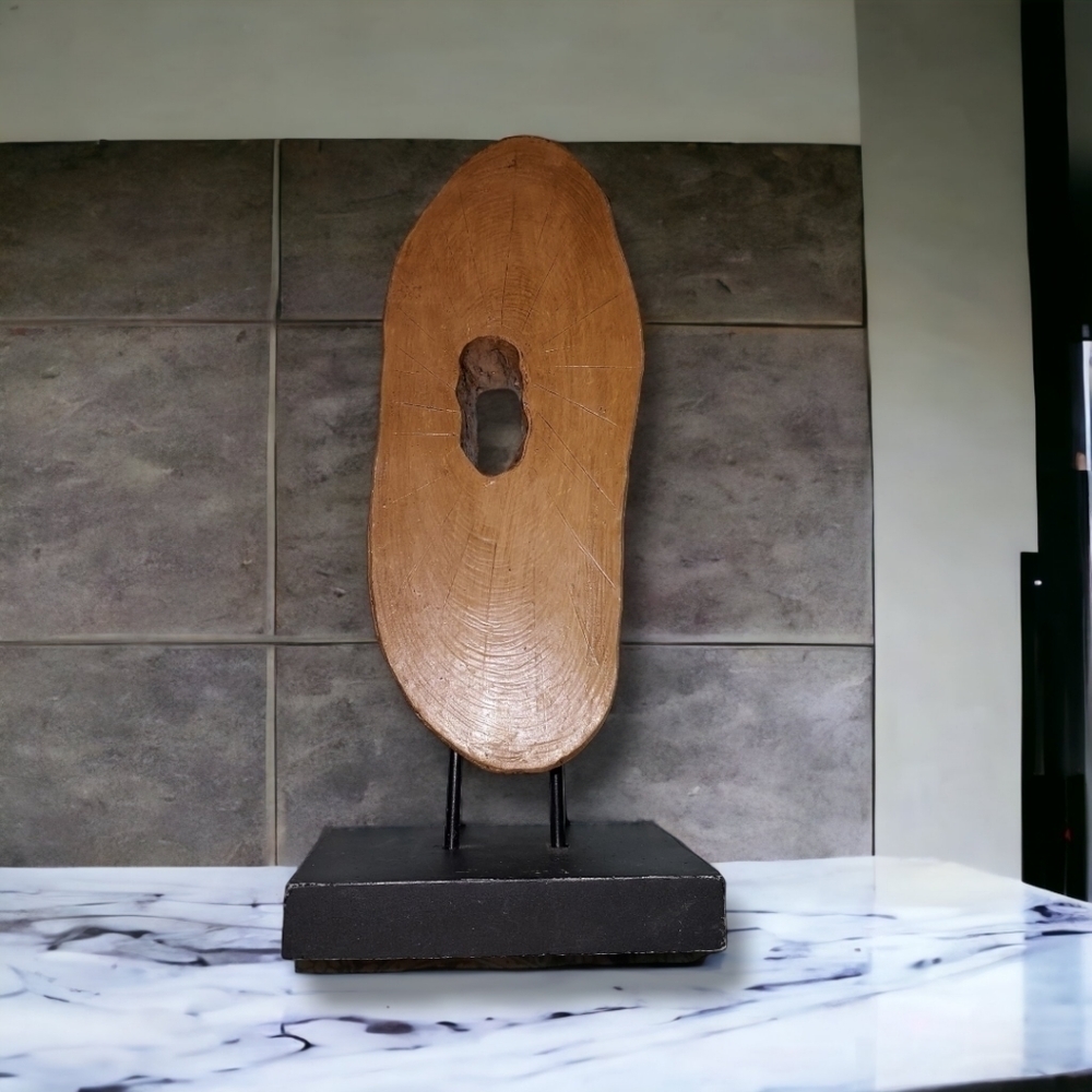 NWOT Faux Wood Look Art Piece